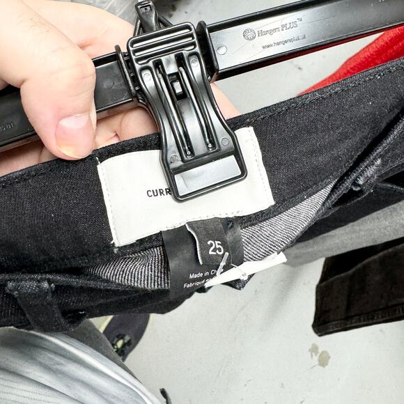 Current Elliott Women Black High Rise Skinny Jeans-Black Stiletto Stars Size 25 - Picture 4 of 4